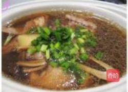 老鸭炖茶树菇的做法图解5