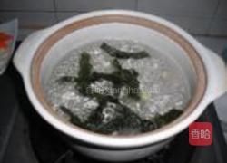 虾皮豆腐白菜海带汤的做法图解3