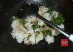 西洋菜肉末炒饭的做法图解7