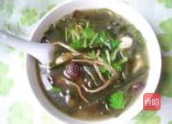 茶树菇海带丝汤的做法图解8