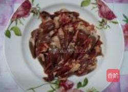 青椒炒鸡心的做法图解1