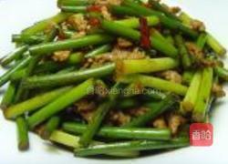 醬爆蒜苗肉絲的做法图解6