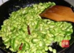 青椒炒毛豆的做法图解6