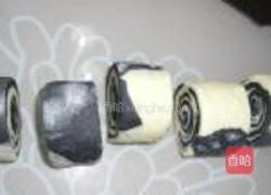 竹炭双色馒头的做法图解11