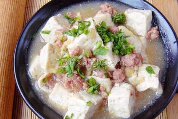 肉末烧豆腐