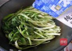清鲜椒丝腐乳空心菜的做法图解4