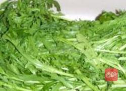 蒜蓉茼蒿的做法图解1
