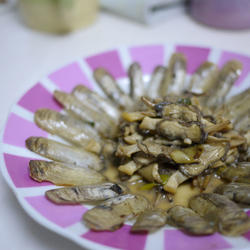 葱姜炒蚬子的做法[图]