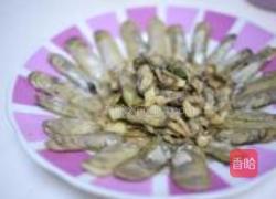 葱姜炒蚬子的做法图解5