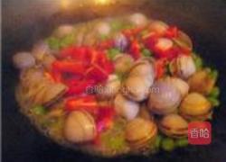 蛤蜊炒青豆的做法图解5
