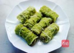 翡翠鲜肉卷的做法图解9