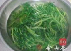 麻油茼蒿的做法图解1