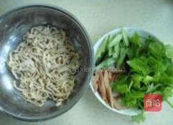 青瓜火腿手擀面的做法图解1