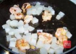 清炒萝卜虾仁的做法图解5