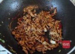 青椒茭白炒肉丝的做法图解5