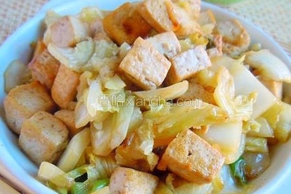 白菜帮烧豆腐