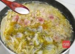 蛎黄杂菇煮冻豆腐的做法图解11