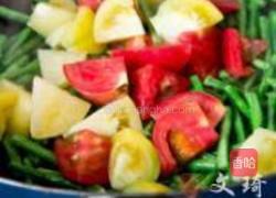 豇豆西红柿的做法图解4