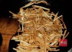 韭苔炒豆腐丝的做法图解3