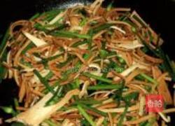 韭苔炒豆腐丝的做法图解5