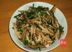 韭苔炒豆腐丝的做法图解6
