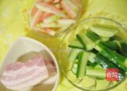 培根炒瓜皮的做法图解1
