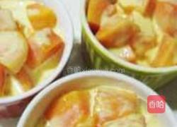 沙巴翁焗木瓜的做法图解3