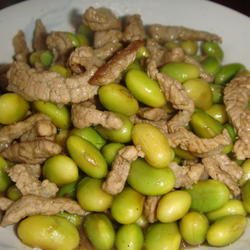 毛豆肉丝的做法[图]