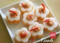 花式萝卜酿虾球的做法图解6