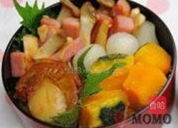 红烧扇贝与甜煮南瓜便当的做法图解14