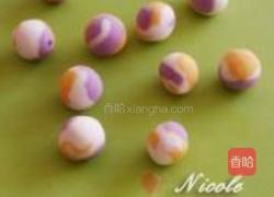 米酒三色汤圆的做法图解7