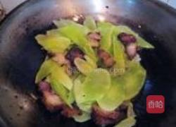 莴笋回锅肉的做法图解5