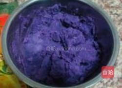 紫薯年轮饼的做法图解2