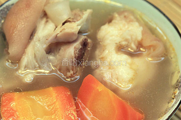 五指毛桃煲猪手汤
