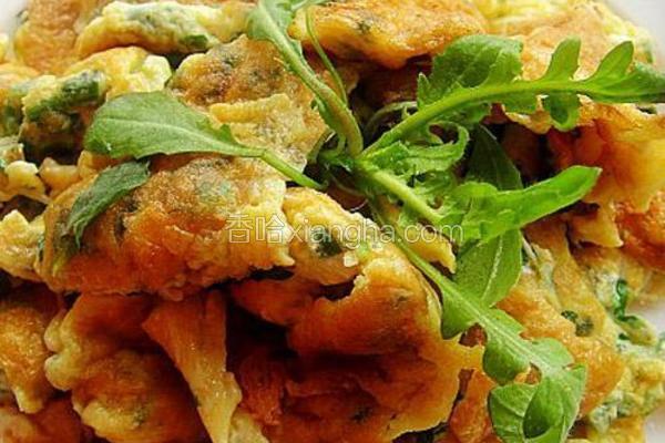 荠菜炒鸡蛋
