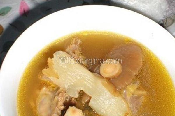黄芪天麻干蘑鸡架汤