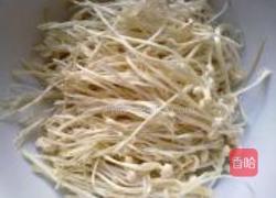 芥末金针菇的做法图解1