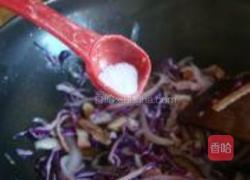 紫甘蓝炒面的做法图解6