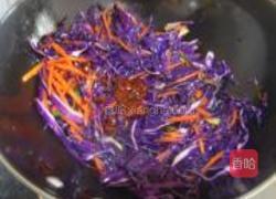 紫甘蓝斋炒米的做法图解6