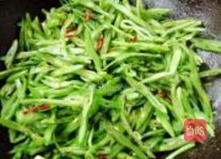 清炒豆角絲的做法圖解4