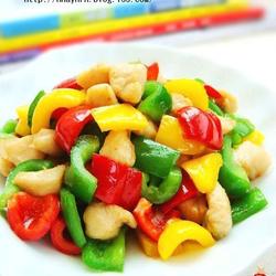 彩椒炒鸡丁的做法[图]