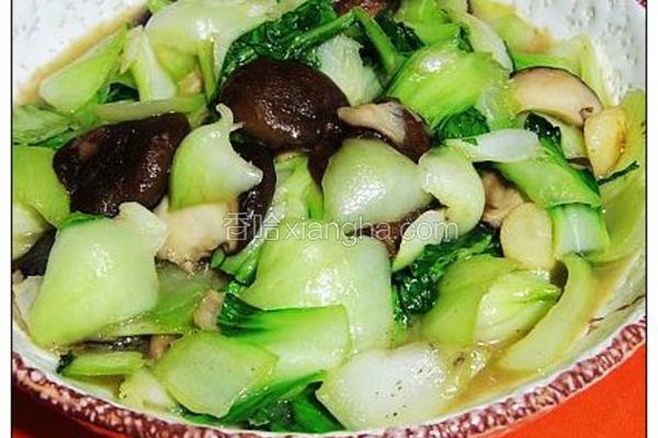 清炒香菇油菜