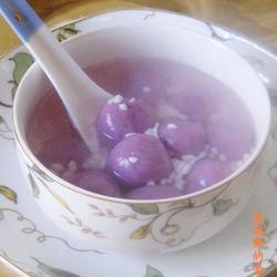 酒酿紫薯汤圆的做法[图]