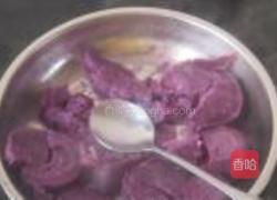 酒酿紫薯汤圆的做法图解3