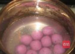 酒酿紫薯汤圆的做法图解7