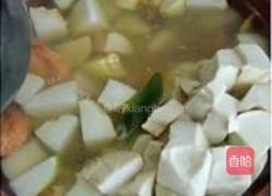 芋头豆腐鲜虾汤的做法图解6