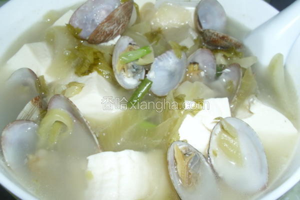 咸菜豆腐贝汤