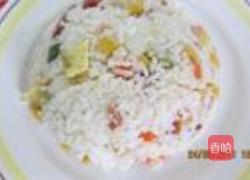 七彩杂锦炒饭的做法图解6