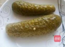 酸黄瓜寿司的做法图解1