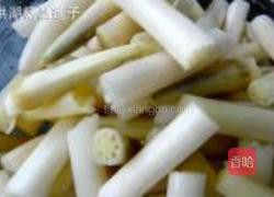 清炒藕簪的做法图解2